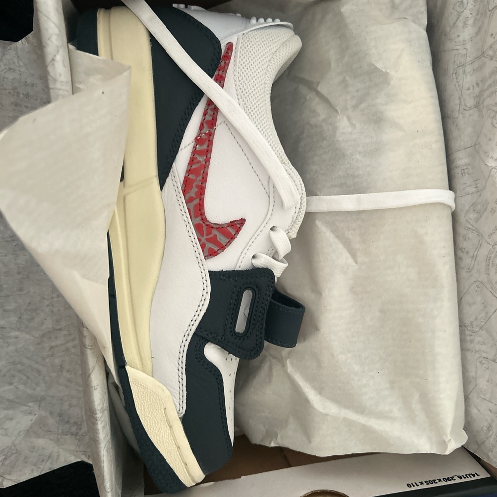 Nike White and Red Sneakers